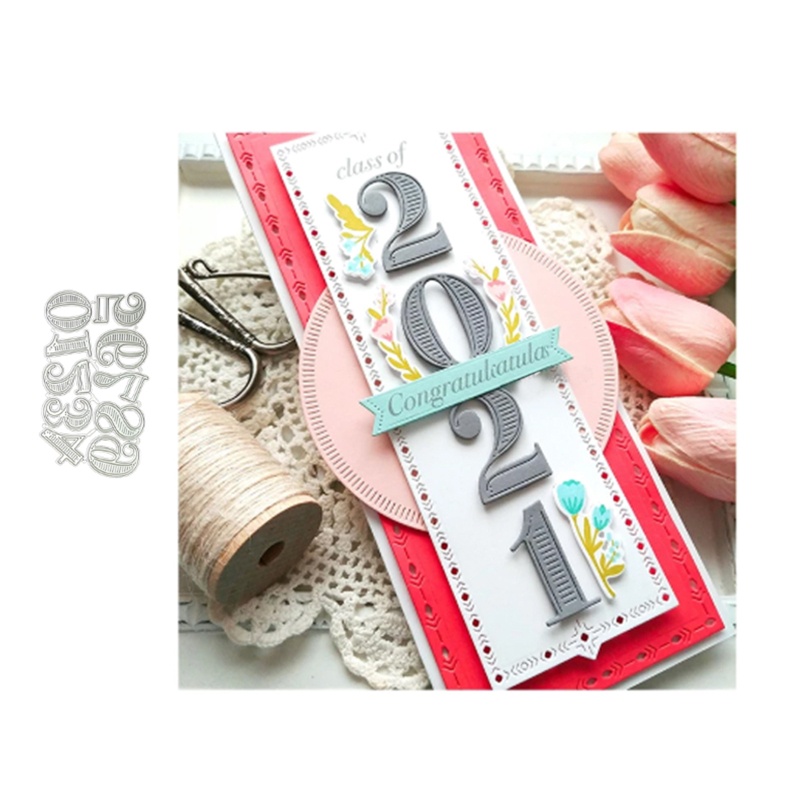 Khuôn Cắt Giấy Kim Loại Hình Chữ Số 0-9