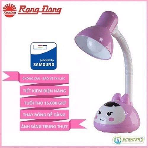 Đèn bàn đèn học LED 5W bảo vệ thị lực chống cận thị Rạng Đông hình thú dễ thương RD- RL27 tiết kiệm điện năng