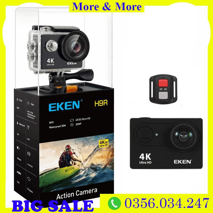 ⭐Camera hành trình Eken Ultra HD Wifi quay video 4K tặng đầy đủ bộ phụ kiện sports lắp đặt trên cả ô tô xe máy b