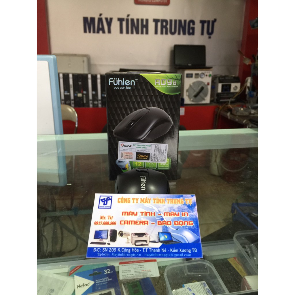Chuột quang không dây Fuhlen A09 chính hãng, chuột máy tính không dây