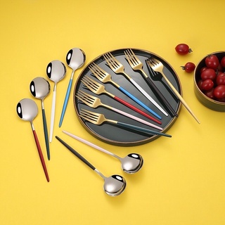 Nĩa Inox cán màu , Nĩa Ăn tối kiểu Tây order 3 tuần