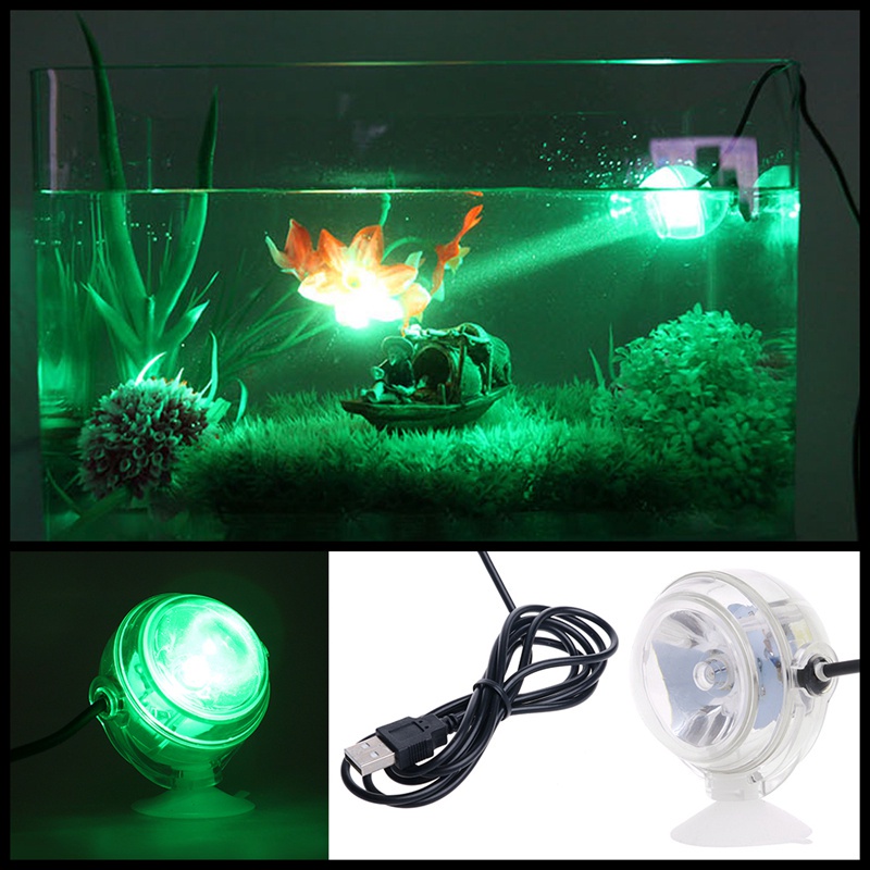 Đèn Led  MINI LAMP RGB Chống Nước Trang Trí Bể Cá