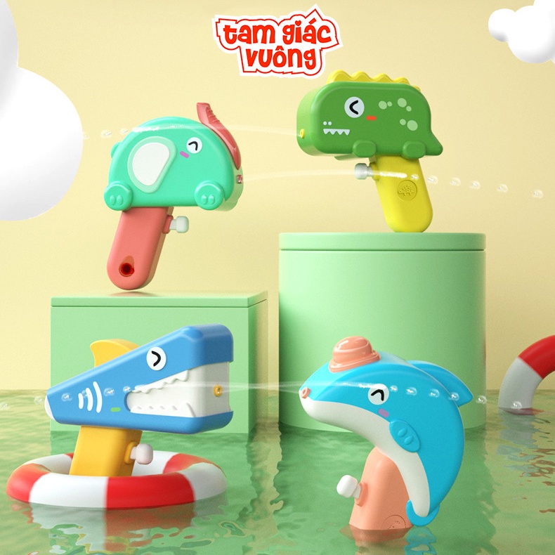 Súng bắn nước dễ thương ngộ nghĩnh nhiều màu sắc bắt mắt Súng phun nước đồ chơi cho bé
