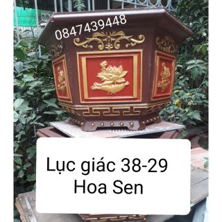 Khuôn chậu cây cảnh chất liệu nhựa ABS rộng 38 cao 29 cm
