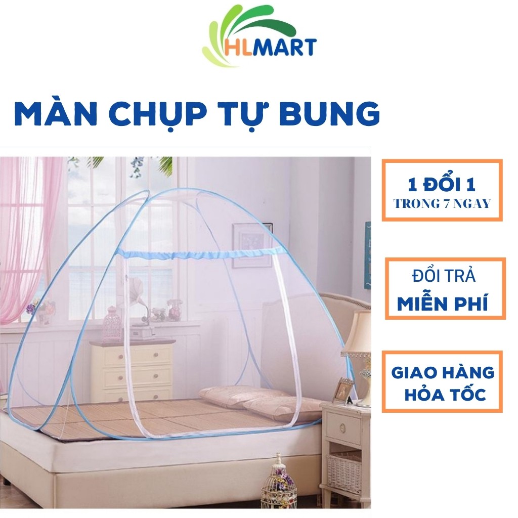 Màn Chụp Tự Bung Gấp Gọn, Mùng Chụp Di Động Chống Muỗi