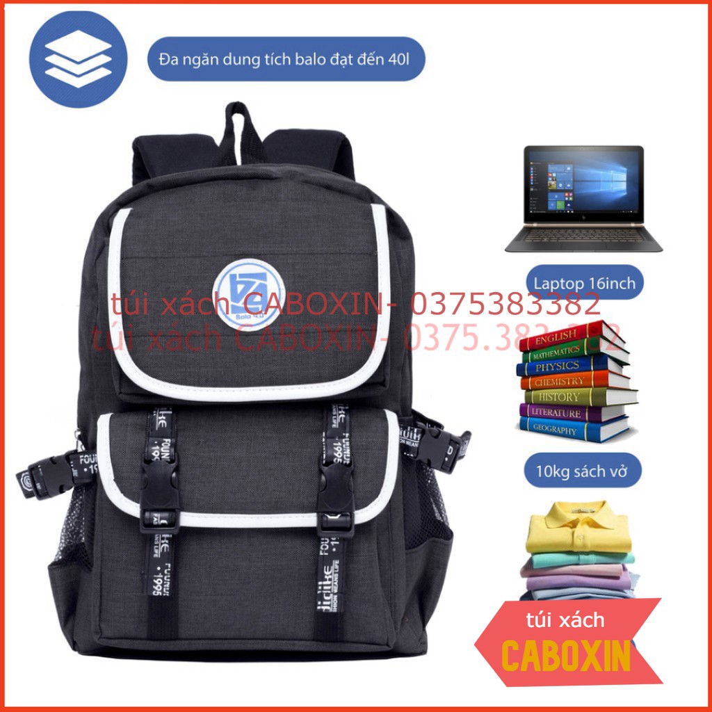 Balo thời trang nam nữ đi học, đi chơi đựng được laptop -CABOXIN tuyển sỉ toàn quốc