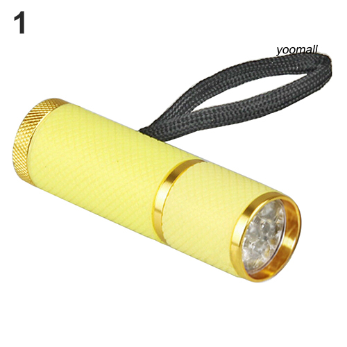 [Hàng mới về] Đèn Pin Led Uv 9 Bóng Sấy Khô Sơn Móng Tay Tiện Dụng