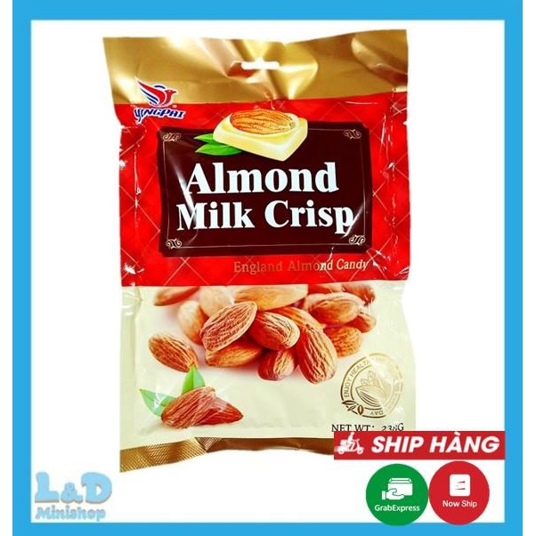 Kẹo Hạnh Nhân Almond Milk Crisp 238gr