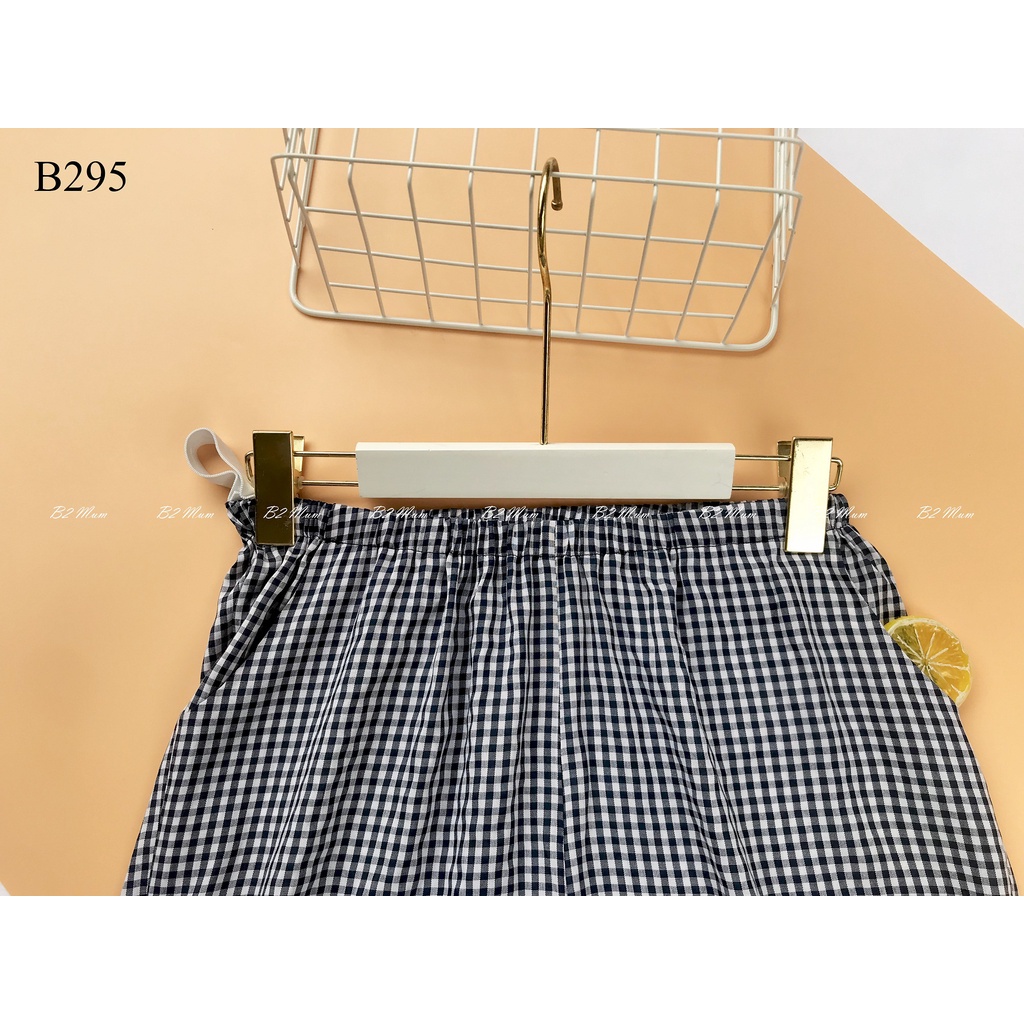 Bộ bầu  lửng caro 2in1 B295