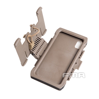 Fma tactical phone case mobile pouch molle shell for iphonexs max shockproof 1324