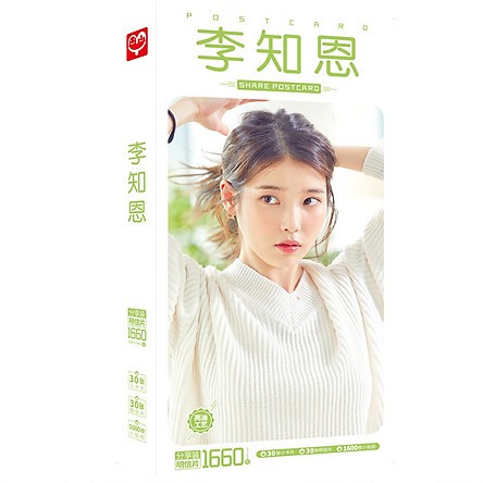 Postcard IU Lee Ji Eun ca sĩ diễn viên Hàn Quốc idol dành co các fan