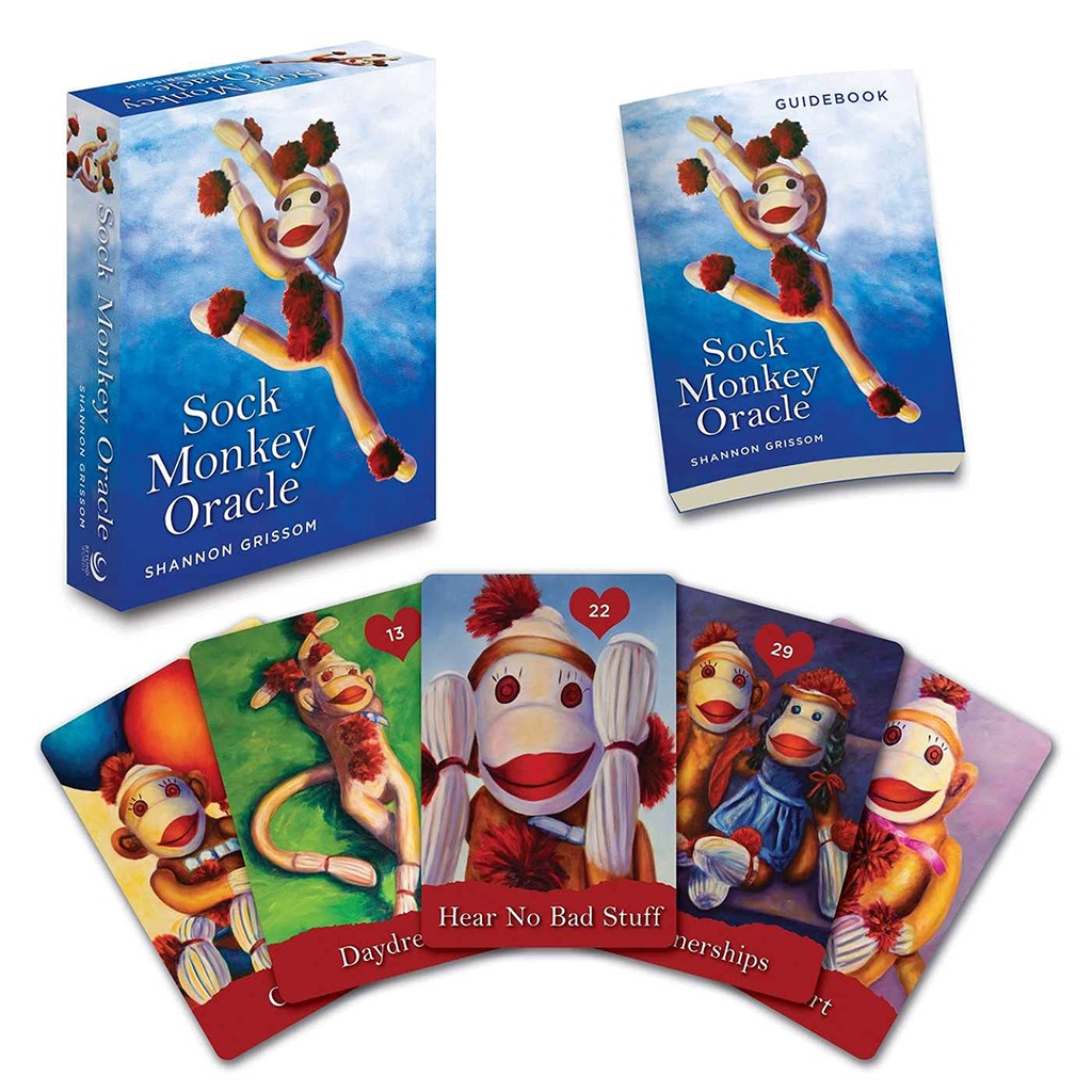 Bộ Bài Sock Monkey Oracle (Mystic House Tarot Shop) - Bài Gốc Authentic Chính Hãng 100%