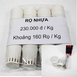 Rọ nhựa thủy canh - màu trắng 1kg