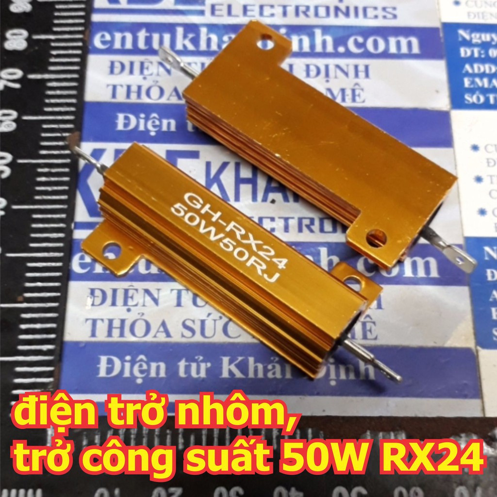 điện trở nhôm, trở công suất 50W 5% RX24 kde5916