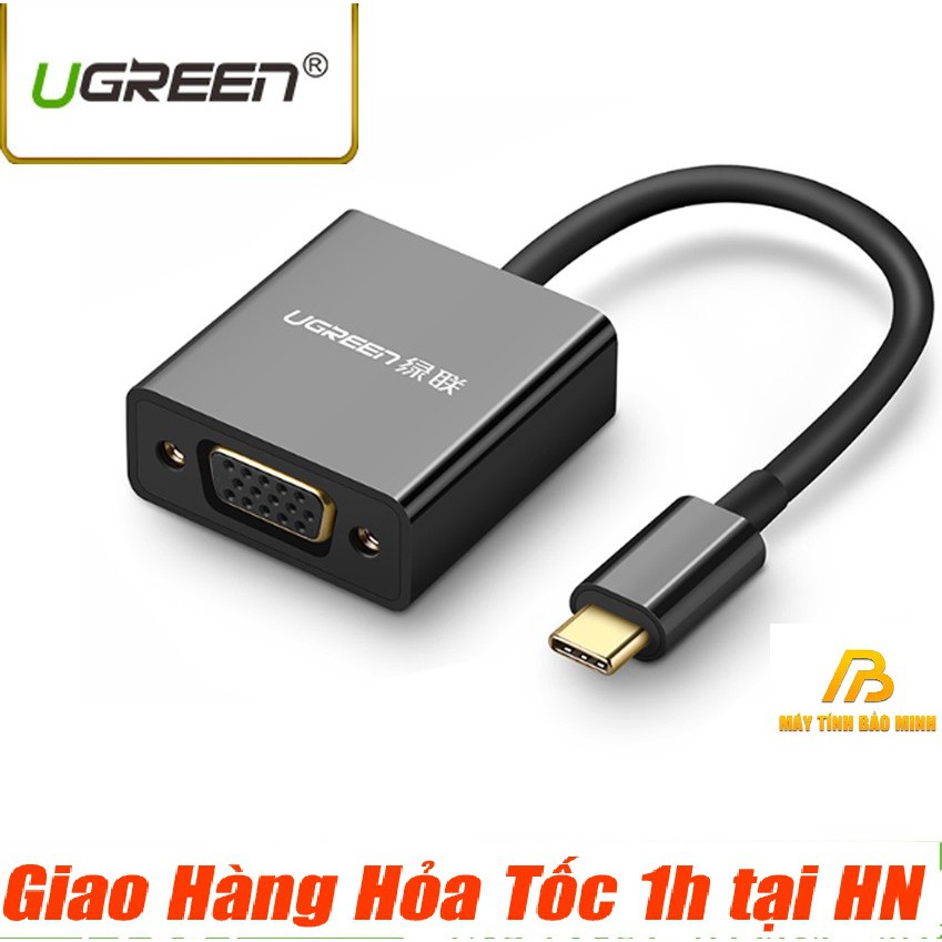 Cáp USB Type-C to VGA Ugreen 20586 - Hàng Chính Hãng