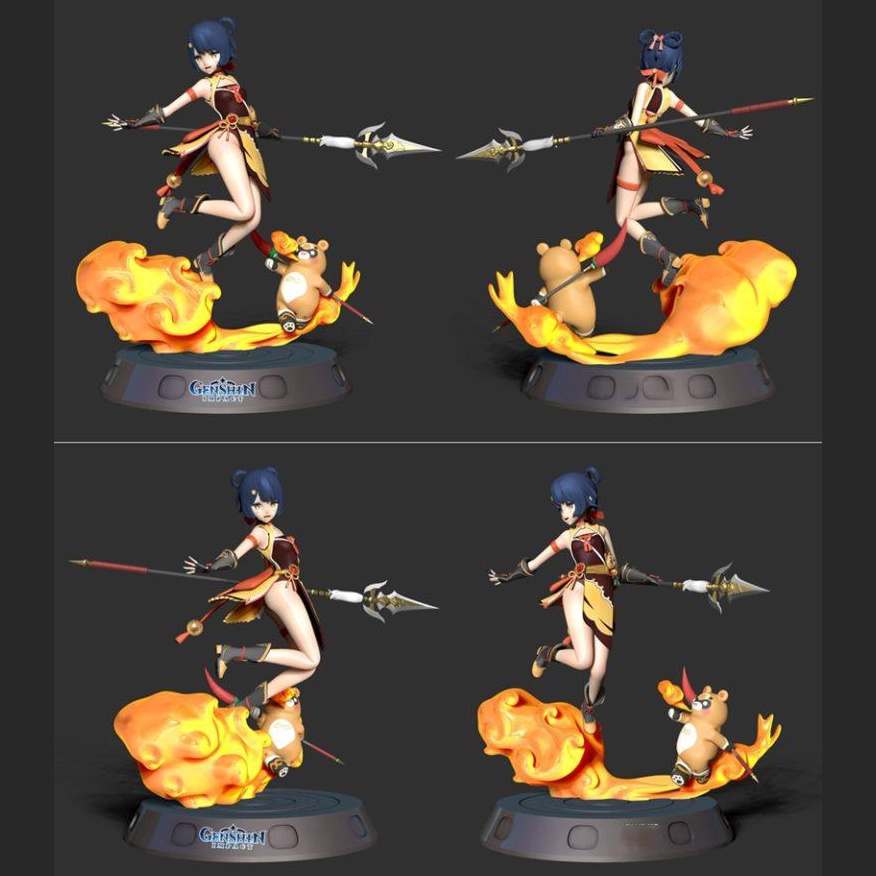 Mô Hình Xiangling Genshin Impact Bằng Chất Liệu Nhựa Resin - Cao 18 cm