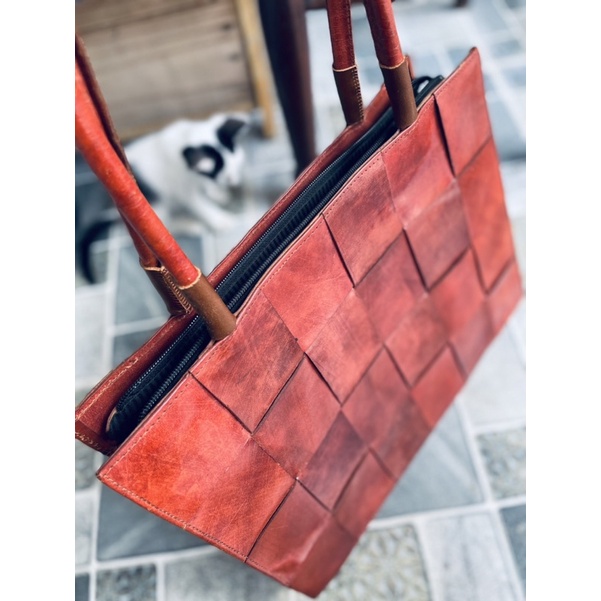 SALE- túi si da mộc đan sz to đẹp