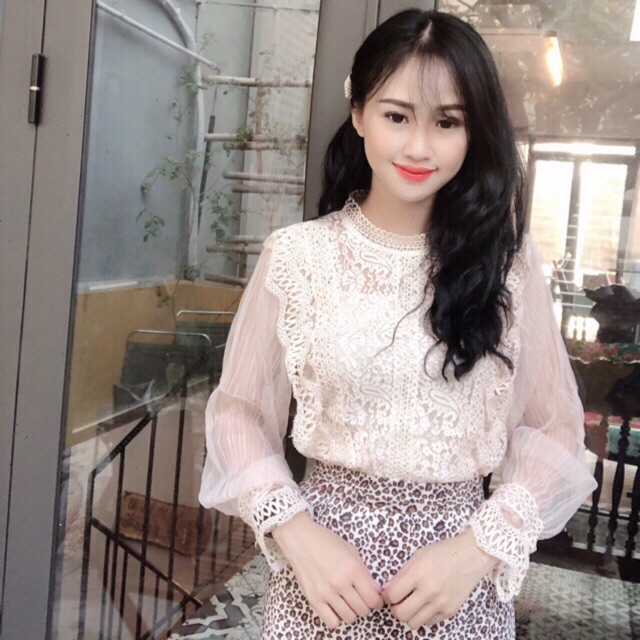 Áo bánh bèo tay voan hàng L1 Quảng Châu