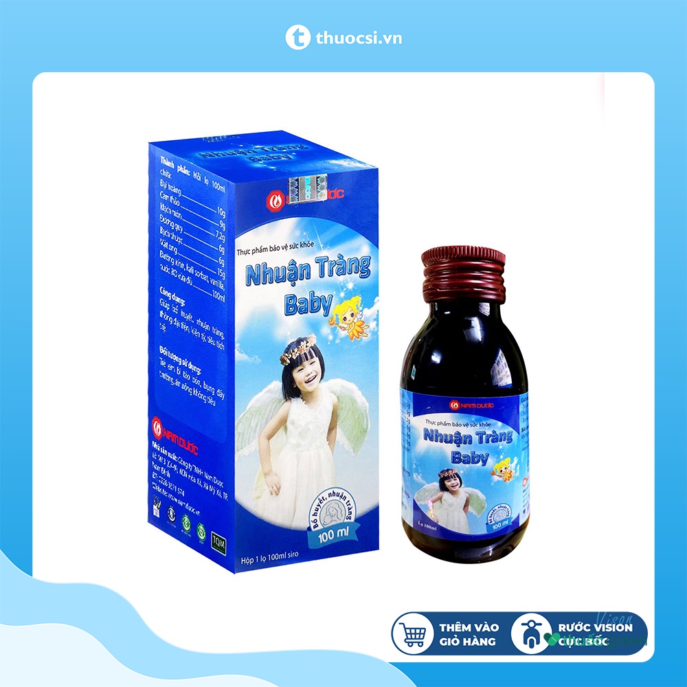 Nhuận Tràng Baby Nam Dược chai 100ml Siro