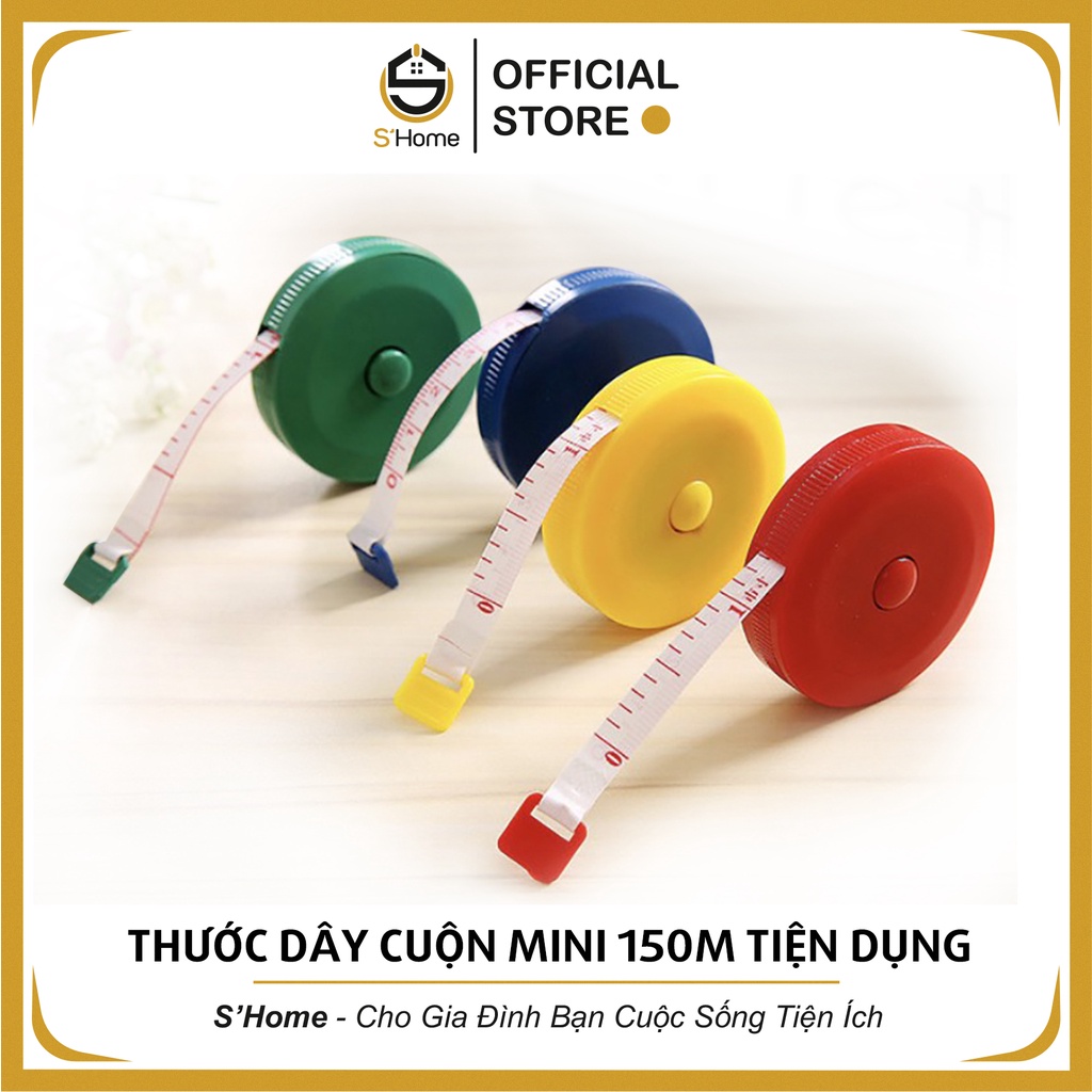 Thước Dây ❤️S'Home❤️ Thước Dây Cuộn 150m Mini Bỏ Túi Tiện Dụng, Đơn Giản, Linh Hoạt – SH50