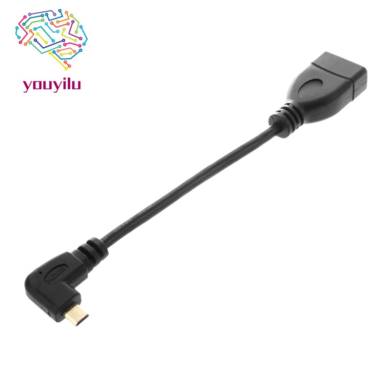 Đầu Chuyển Đổi Từ Micro Usb Sang Hdmi 90 Độ