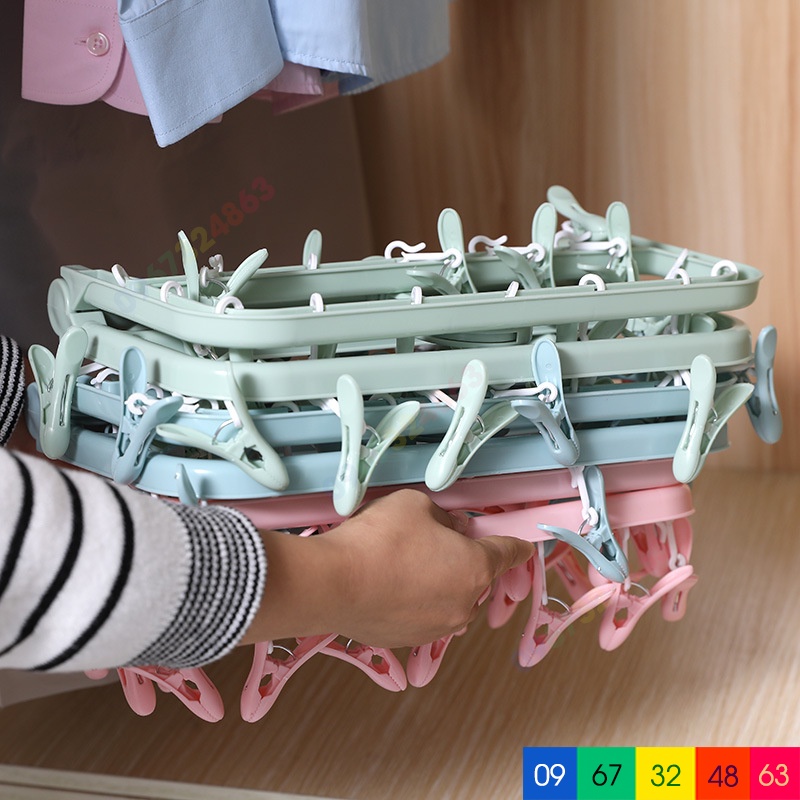 Móc phơi 32 KẸP CAO CẤP cho bé