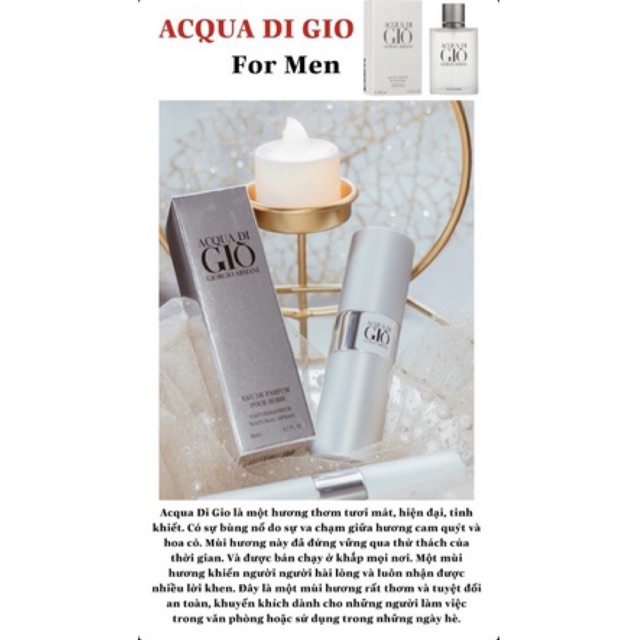 ACQUA DI GIÒ - Nước hoa mini 20ml