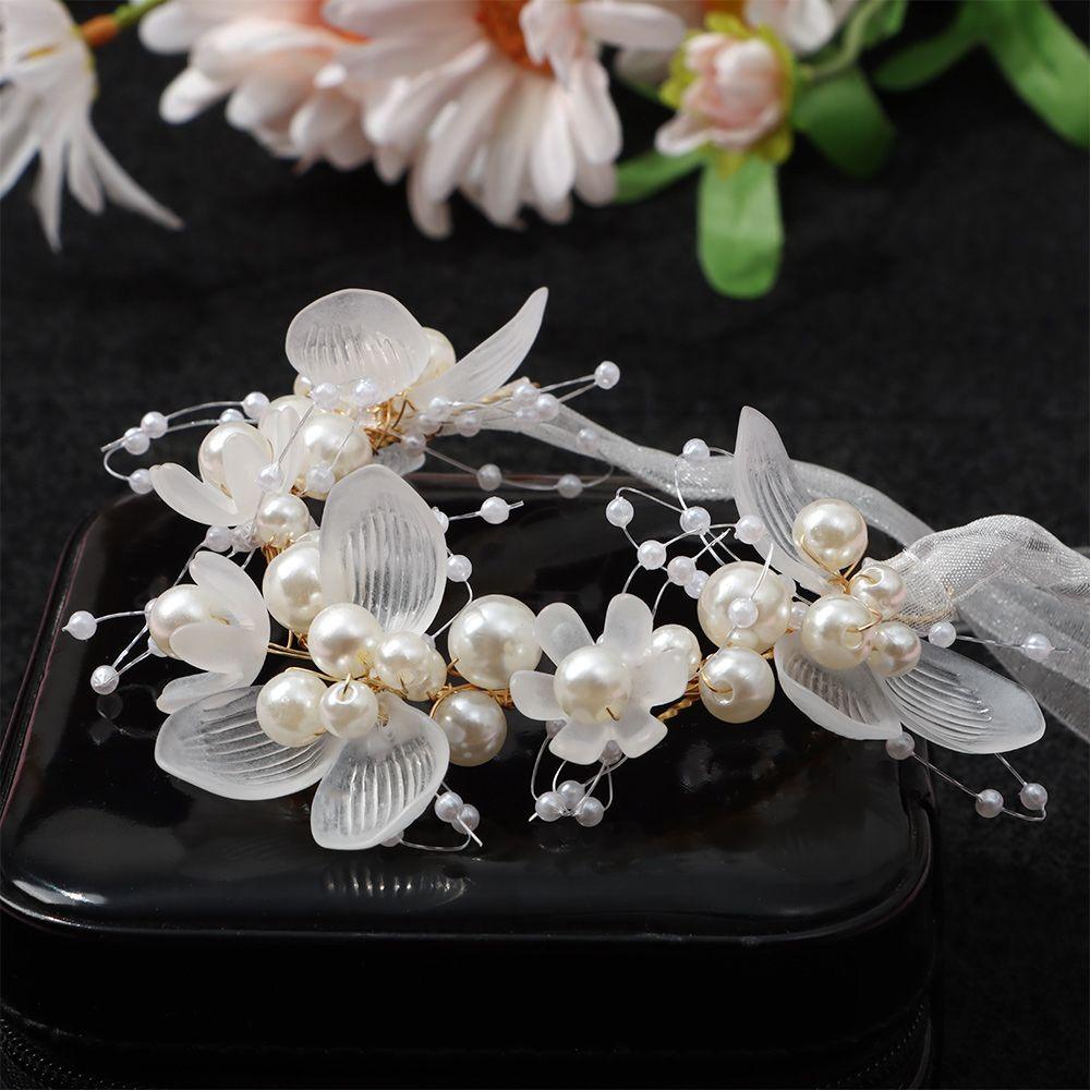 Vương Miện Đính Hoa Cài Tóc Cô Dâu Sang Trọng MIHAN1