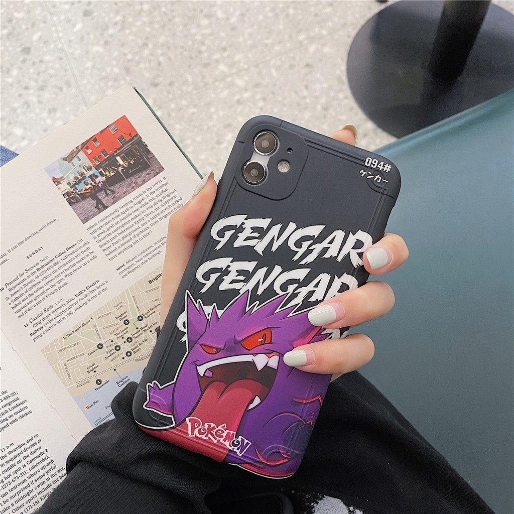 Ốp điện thoại dđôi nhựa mềm họa tiết Pokemon hoạt hình cho IPHONE11 PRO MAX 7 8 PLUS X XS XR XSMAX