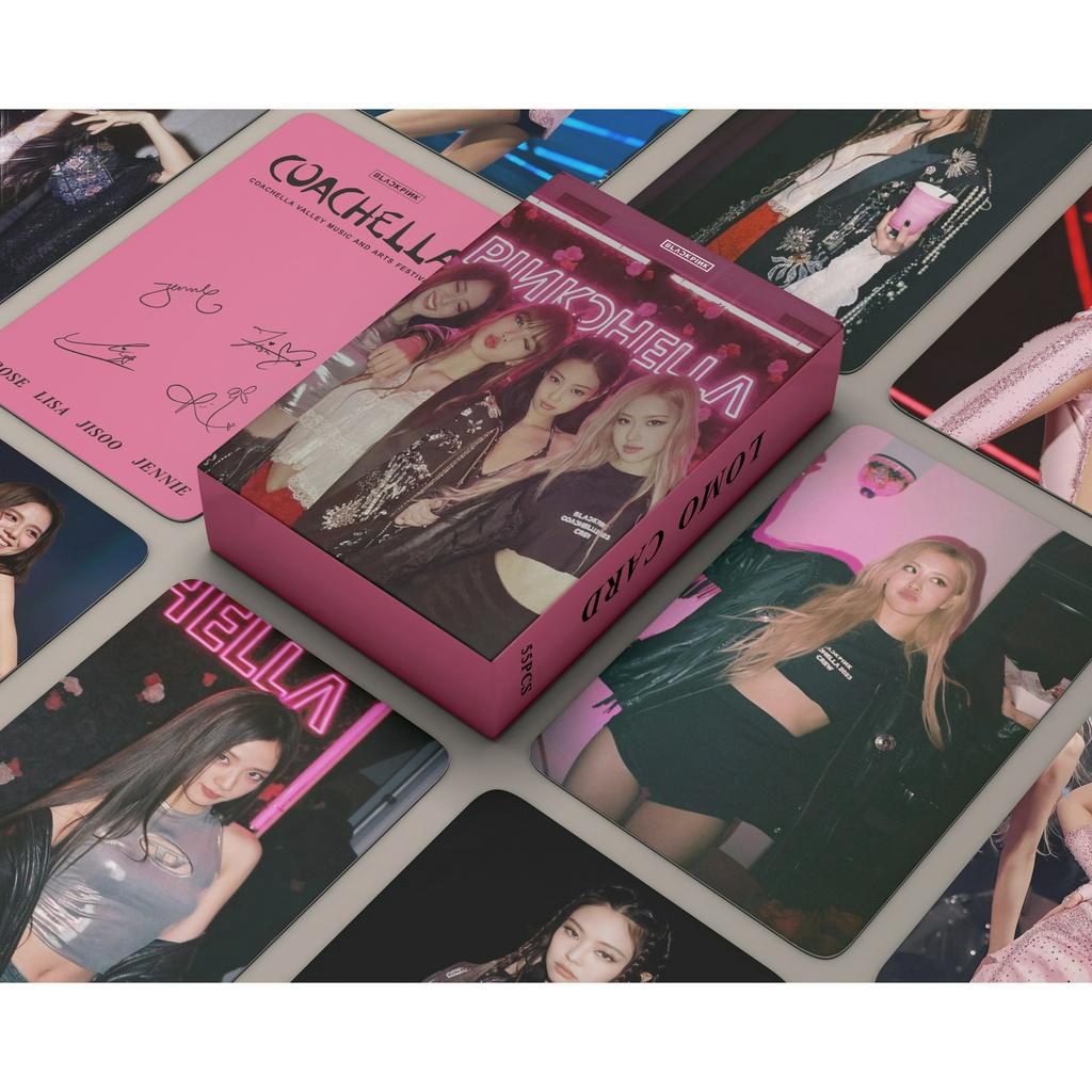 Set 55 lomo card Blackpink 2023 - Coachella - Pinkchella week 2