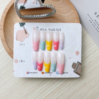 Nailbox móng giả french đầu móng sắc màu