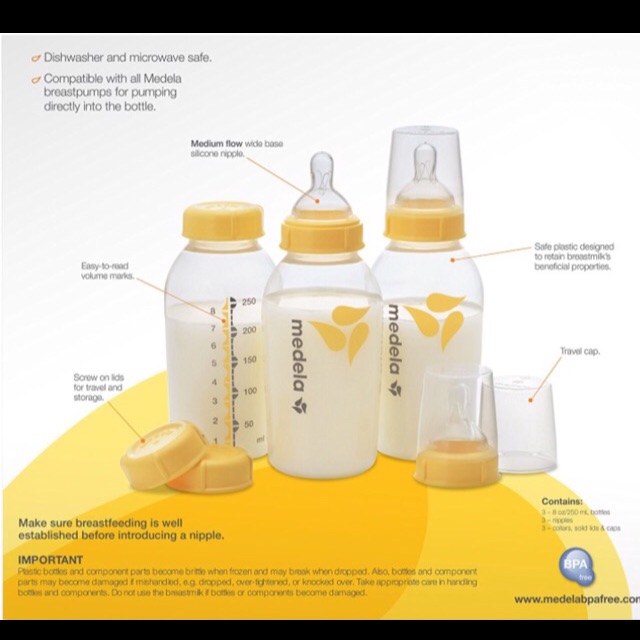 bình trữ sữa medela 150ml - 250ml