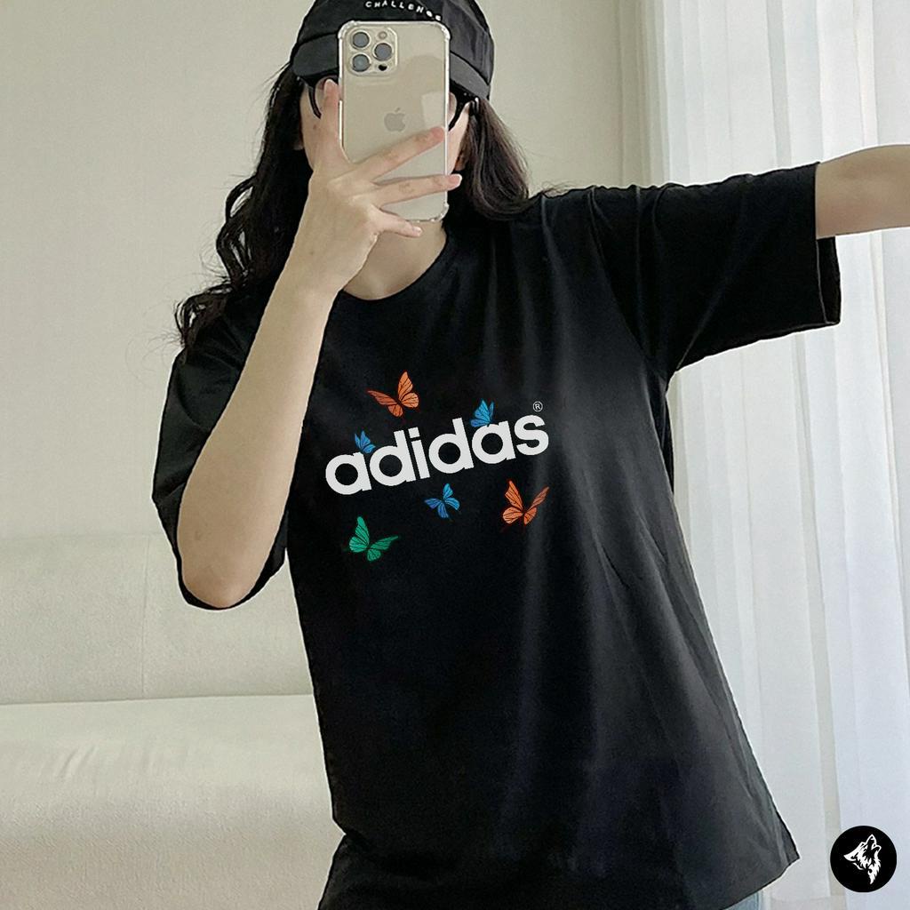 Áo Thun Adidas Logo Butterfly Áo Phông Adidas Nam Nữ Cổ Tròn Unisex Form Basic Cotton Co Giãn Cao Cấp - Wolfer Store