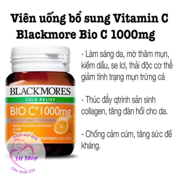 ( Mẫu Mới) Vitamin C Bio C Blackmores 1000mg 150 Viên Úc Hỗ Trợ Sáng Da, Tăng Đề Kháng | BigBuy360 - bigbuy360.vn
