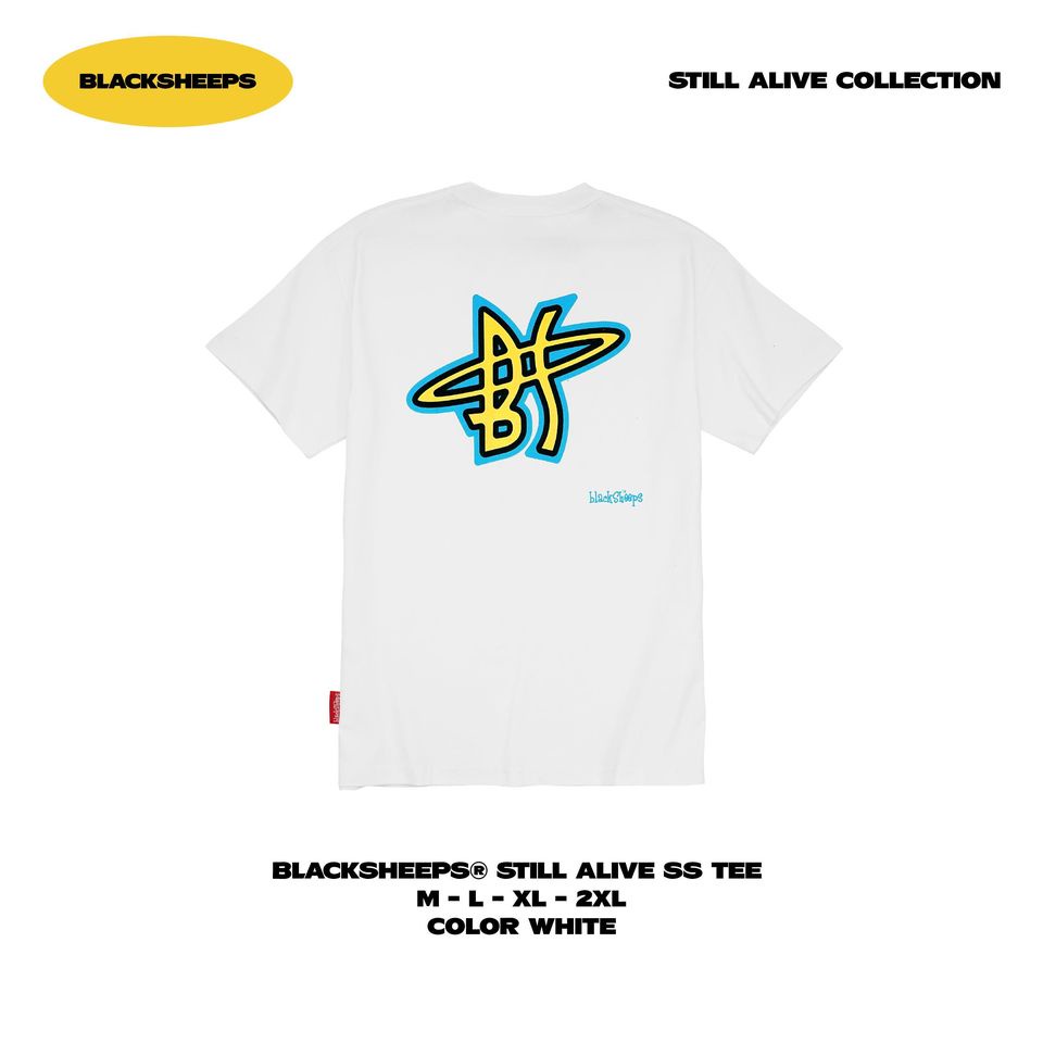 Áo Thun tay ngắn BLACKSHEEPS aka STILL ALIVE Traditional SS Fit Tee - WHITE