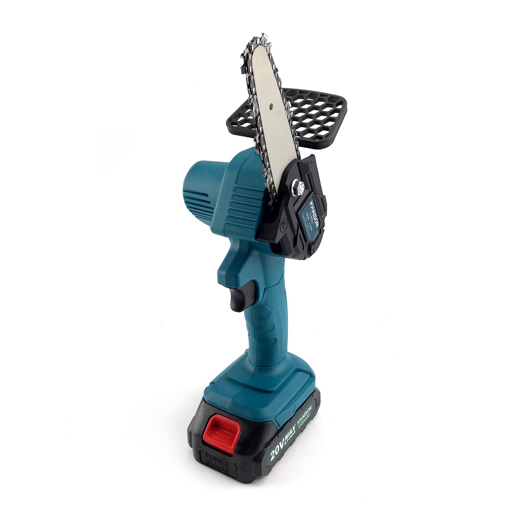Máy cưa xích cầm tay 4inch 20v Khaison bộ 2 pin