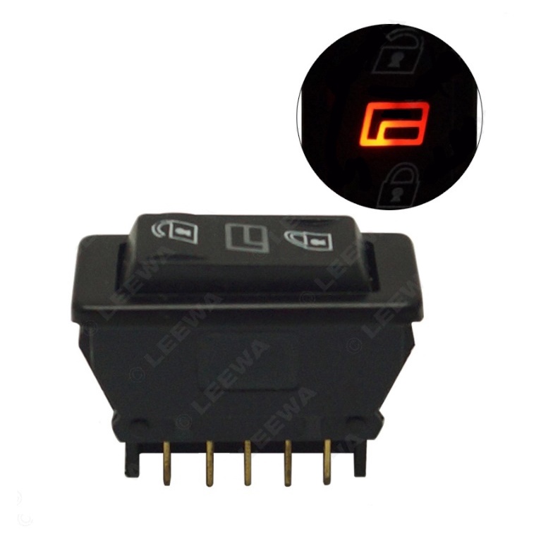 Công tắc nâng kính xe ôtô 12V / 24V, công tắc bập bênh lên cửa kính xe