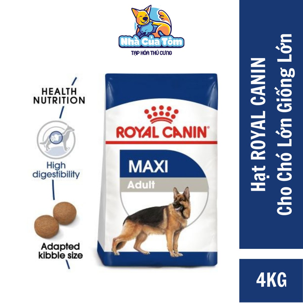 [THANH LÝ - DATE 17/08/2022] Royal Canin Maxi Adult hạt cho chó trưởng thành giống lớn 26-44kg | Bao 4kg