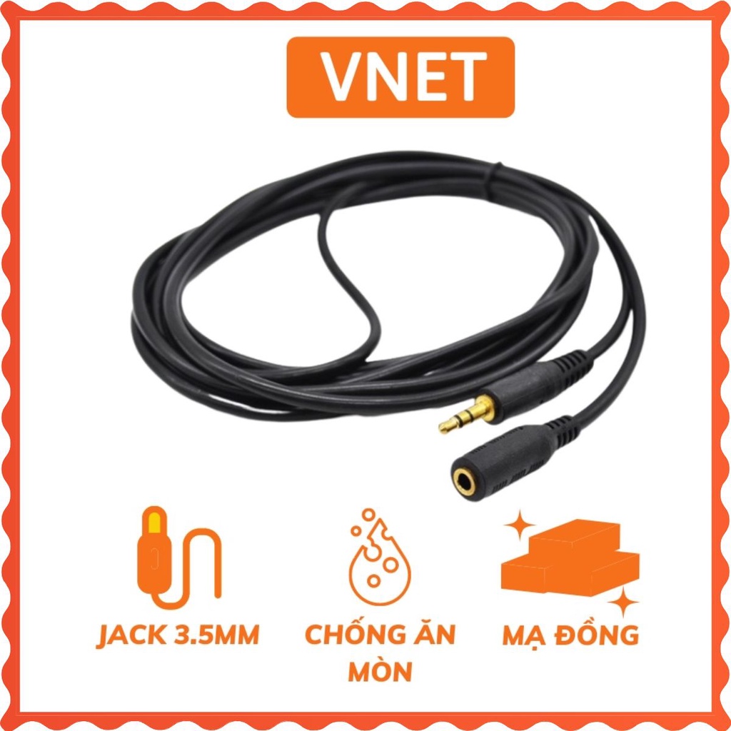 [Loại 1] Dây nối loa, tai nghe dài 1.5M / 3m / 5m cao cấp mới 100% VNET-NL03