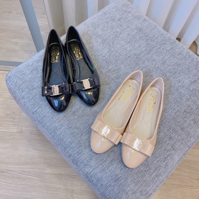 Giày búp bê da bóng phối nơ sang chảnh ( hàng đế đẹp) | BigBuy360 - bigbuy360.vn