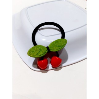 Dây cột tóc cherry đỏ siêu xinh (ảnh thật)