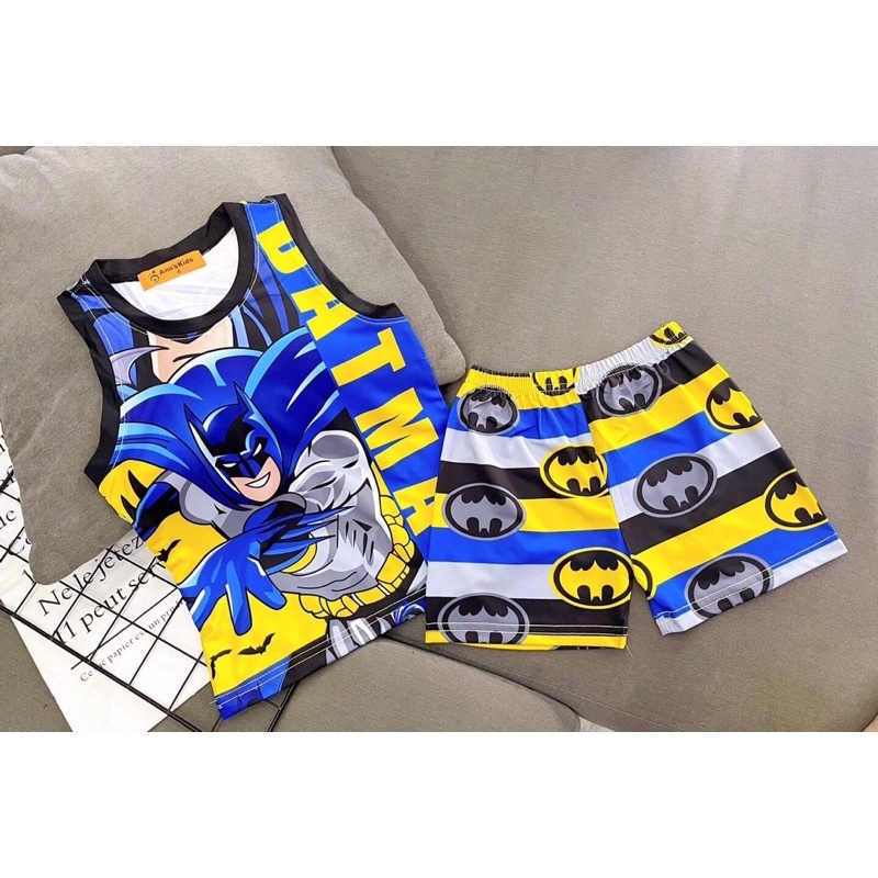 Bộ Thun Lạnh In 3D 💕 LINA KIDS 💕 siêu đẹp cho bé trai từ 7-19kg. Bộ quần áo bé trai