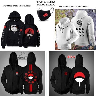 💥 hot áo naruto 🎁 bst áo khoác áo hoodie hình itachi uchiha, sasuke , naruto anime kèm quà tặng 💖