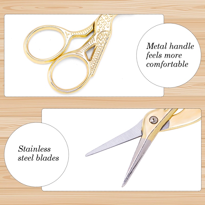 Kéo Inox Hình Chim Hạc Làm Đồ Thủ Công DIY Đa Ứng Dụng