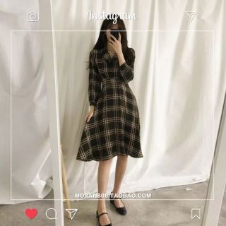 [Oder] Váy sơmi kẻ MORAN🍀