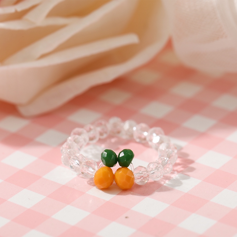 Nhẫn đeo ngón tay họa tiết quả cherry dễ thương bắt mắt thời trang