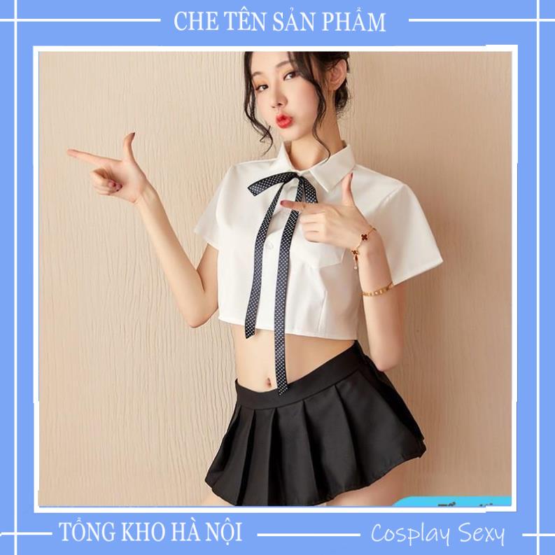 Cosplay Nữ Sinh Sexy Bộ Đồ ngủ Cosplay Anime Học Sinh Nhật Bản Gồm Áo Croptop Và Váy Ngủ Sexy - NS001 TKVN | BigBuy360 - bigbuy360.vn