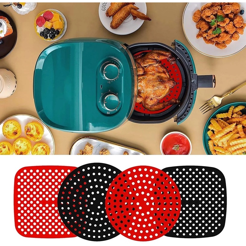 Tấm Lót Nồi Hấp Bằng Silicone Chịu Nhiệt Độ Cao Hình Tròn/ Vuông