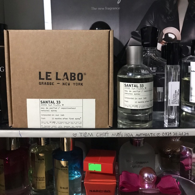 Tiemchietnuochoa_Mẫu Thử Nước Hoa Nam Le Labo Santal 33 0.33fl.oz
