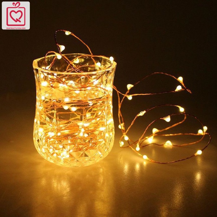 Đèn led trang trí 2.1M chạy pin decor hộp quà, khung ảnh, chụp ảnh ngoài trời